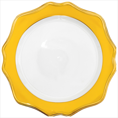 Teller flach 32cm _Sunflower dunkelgelb__top